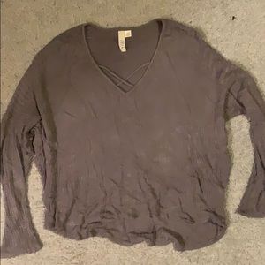criss cross long sleeve